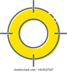 Target Icon in trendy flat style isolated on white background. Aim symbol for your web site design, logo, app, UI. Vector illustration, EPS10.