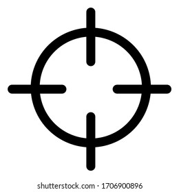 Icono de destino en estilo plano moderno aislado en fondo blanco. para web y aplicación