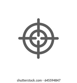 Target icon in trendy flat style isolated on white background. Symbol for your web site design, logo, app, UI. Vector illustration, EPS