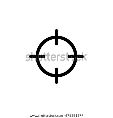 Target icon in trendy flat style isolated on background. Target icon page symbol for your web site design Target icon logo, app, UI. Target icon Vector illustration, EPS10.