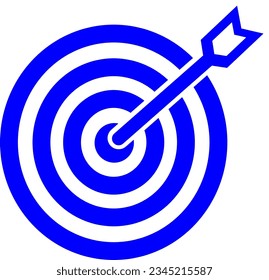 Target icon in trendy line style design. Vector graphic illustration. Target symbol for website, logo, app and ui design. Replaceable vector design.