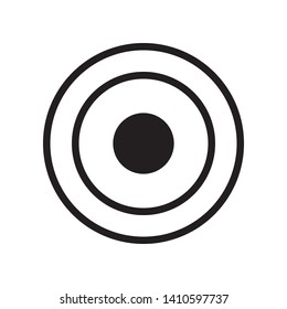 Target icon in trendy outline style design. Vector graphic illustration. Target symbol for website design, logo, app, and ui. Editable vector stroke. EPS 10.