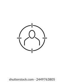 target icon, vector best line icon.