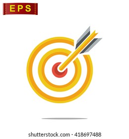target icon, vector bullseye icon, isolated target arrow