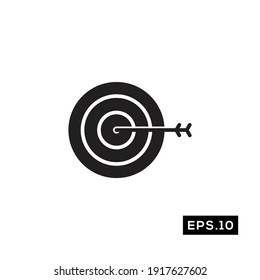 Target Icon Vector. Bullseye Symbol Vector