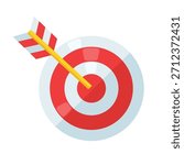 Target icon vector, target clip art, business goal symbol, traget market icon, business strategy icon, isolated on white background