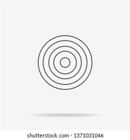 Target icon. Vector concept illustration for design.