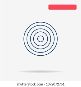 Target icon. Vector concept illustration for design.
