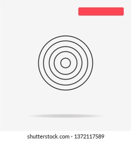 Target icon. Vector concept illustration for design.