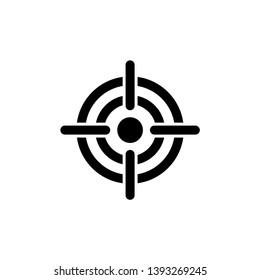 Target icon vector. Dart board symbol for web site Computer and mobile vector.