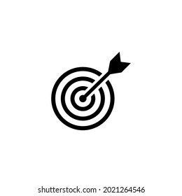 Icono de destino, ilustración de diseño de iconos vectoriales