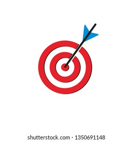 Target icon vector design template
