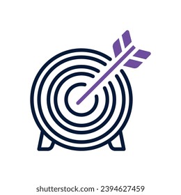 target icon. vector dual tone icon for your website, mobile, presentation, and logo design.