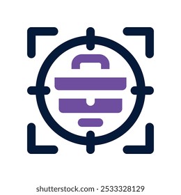 ícone de destino. vetor ícone de tom duplo para o seu site, móvel, apresentação e design de logotipo.