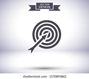 target icon. Vector Eps 10 . Lorem Ipsum Flat Design