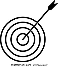 Target icon vector, flat design trendy style ilustration on white background..eps