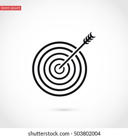 Target icon vector, flat design best vector icon