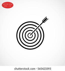 Target icon vector, flat design best vector icon