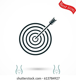 Target icon vector, flat design best vector icon