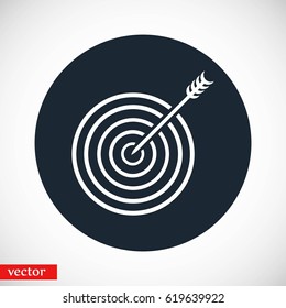 Target icon vector, flat design best vector icon