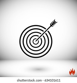 Target icon vector, flat design best vector icon