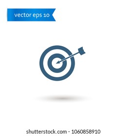 target. target icon. target vector. flat style. sign design vector. sign design. Vector EPS 10