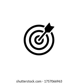 Vector de icono de destino. Ilustración del símbolo de foco