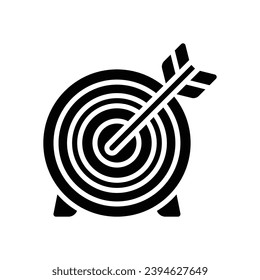 target icon. vector glyph icon for your website, mobile, presentation, and logo design.