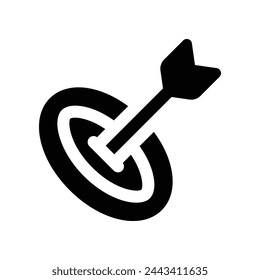 target icon. vector glyph icon for your website, mobile, presentation, and logo design.