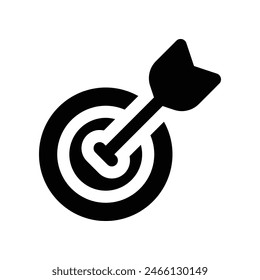 target icon. vector glyph icon for your website, mobile, presentation, and logo design.