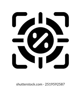 Icono de glifo de Vector para su Sitio web, móvil, presentación y diseño de logotipo.