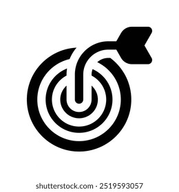 target icon. vector glyph icon for your website, mobile, presentation, and logo design.