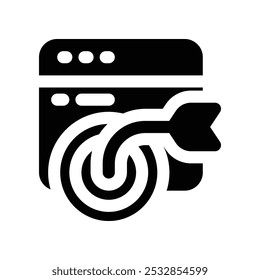 Zielsymbol. Vektorsymbol für Ihre Website, Ihr Handy, Ihre Präsentation und Ihr Logo-Design.