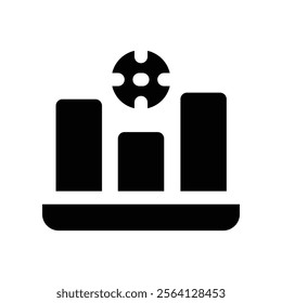 Target icon. vector glyph icon for your website, mobile, presentation, and logo design.