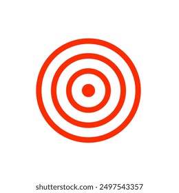 Vector de icono de destino. Concepto de negocio de objetivos.