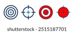 Target icon vector. goal icon vector. target marketing icon vector
