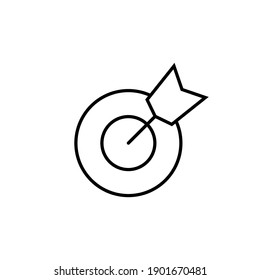 Target icon vector. goal icon vector. target marketing icon vector