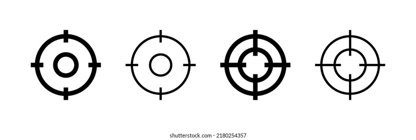 Target icon vector. goal icon vector. target marketing sign and symbol