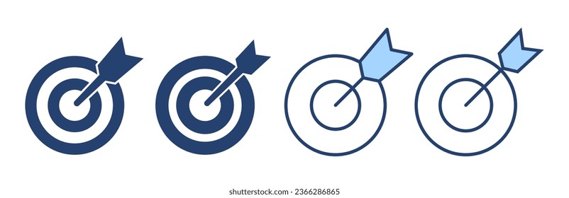 Target icon vector. goal icon vector. target marketing sign and symbol