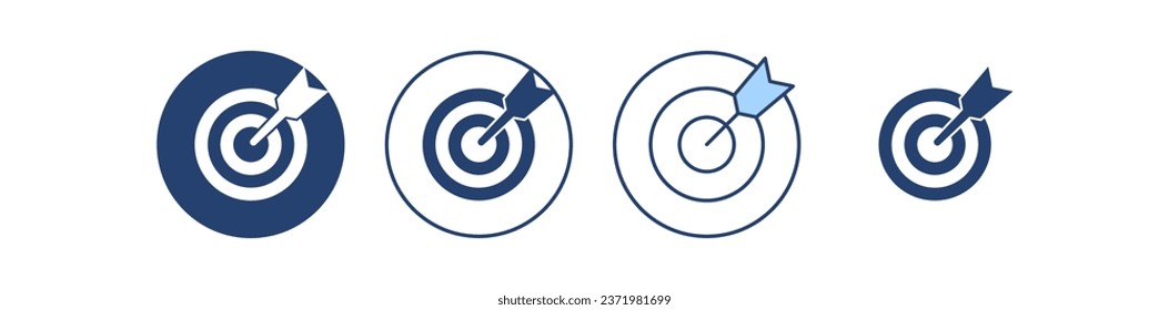 Target icon vector. goal icon vector. target marketing sign and symbol