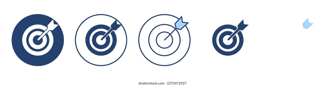 Target icon vector. goal icon vector. target marketing sign and symbol