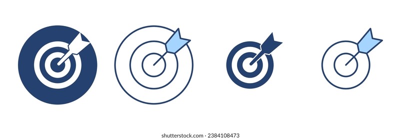 Target icon vector. goal icon vector. target marketing sign and symbol