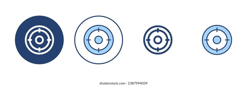 Target icon vector. goal icon vector. target marketing sign and symbol