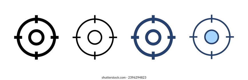 Target icon vector. goal icon vector. target marketing sign and symbol