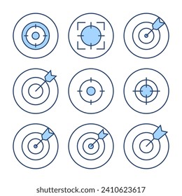 Target icon vector. goal icon vector. target marketing sign and symbol