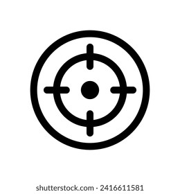 Vector de icono de destino. vector de icono de objetivo. vector de icono de marketing de destino