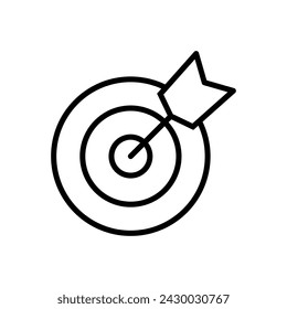 Target icon vector. goal icon vector. target marketing icon vector