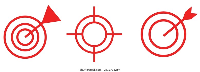 Target icon vector. goal icon vector. target marketing icon vector
