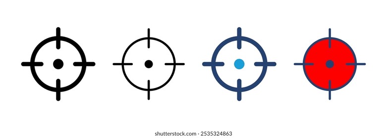 Target icon vector. goal icon vector. target marketing icon vector