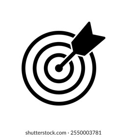 Target icon vector. goal icon vector. target marketing sign and symbol
